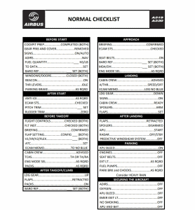 A320neo Normal Checklist - Compatible with FS2CREW v1.0 - MSFS2020 ...