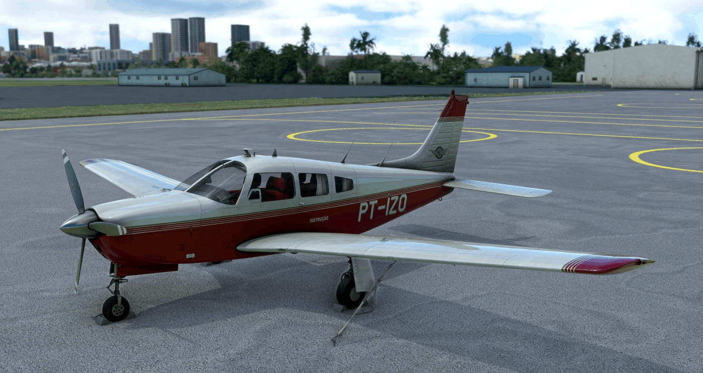 Jf Pa-28r Arrow Iii - Aeroclube De São Paulo - Pt-izo 4k Livery 