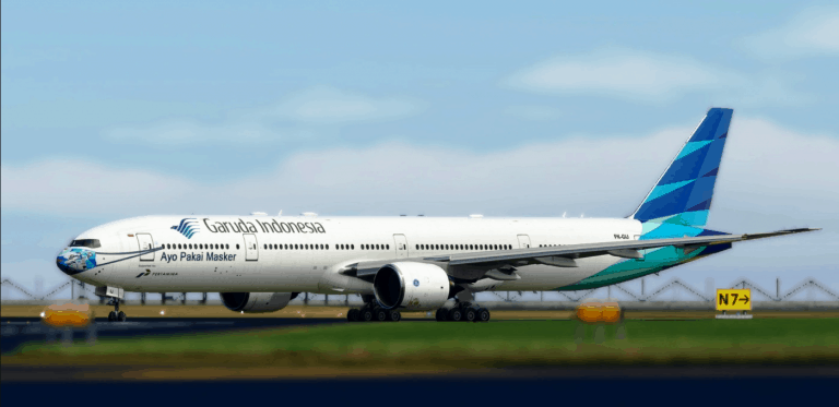 Captainsim B777-300ER Garuda Indonesia Masker Livery v1.0 - MSFS2020 ...