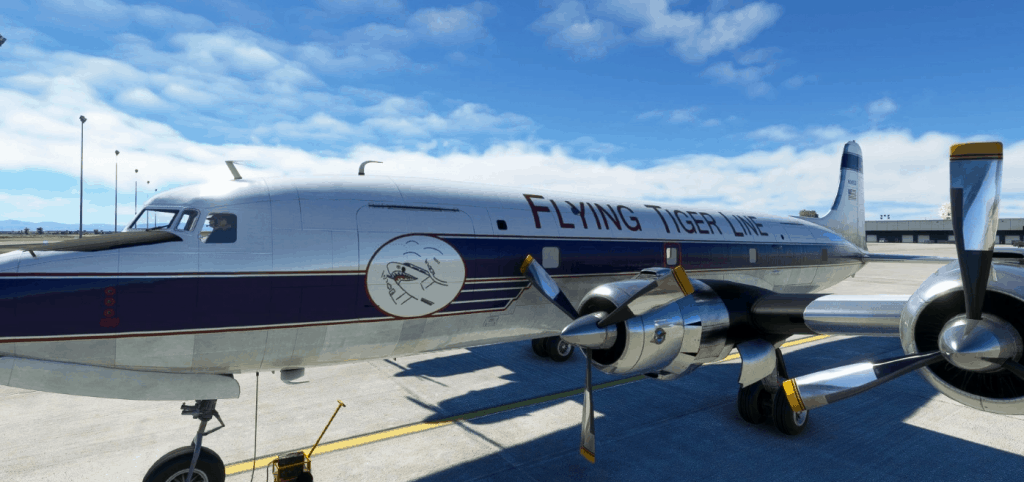 PMDG DC-6A Flying Tigers Line (N34959 | 1957) v1.0 - MSFS 2020 Liveries Mod