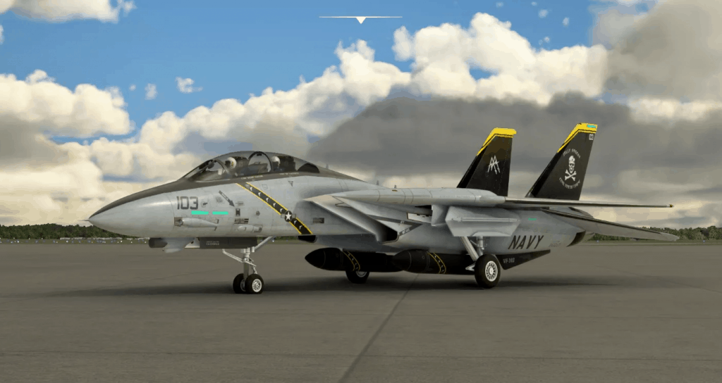 DC Designs F-14 B VF-103 Jolly Rogers v1.1 - MSFS2020 Liveries Mod