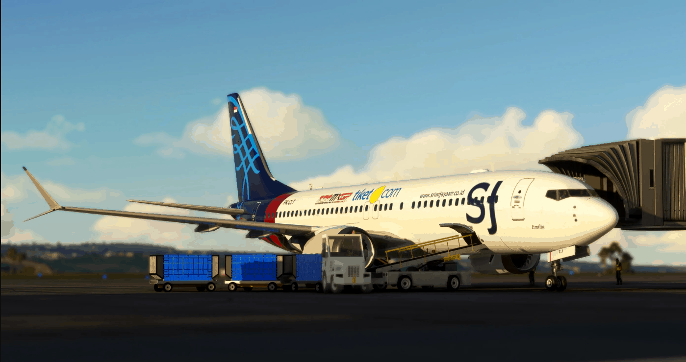 Bredok3d B737 Max Sriwijaya Air Livery v1.0